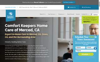 Comfort Keepers Home Care of Merced website