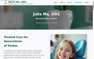 Julia Ma DDS website