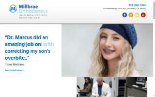 Millbrae Orthodontics website