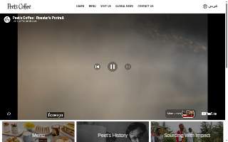 Peet's Coffee of Millbrae website