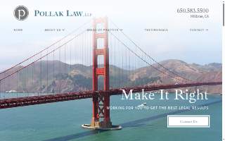 Pollak Law, LLP website