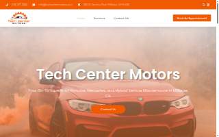 Tech Center Motors website