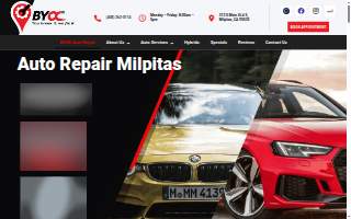 BYOC Auto Repair website