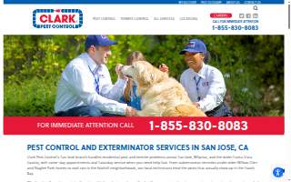 Clark Pest Control of Milpitas website