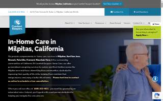 Comfort Keepers of Milpitas website