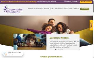 Community Solutions of Milpitas website