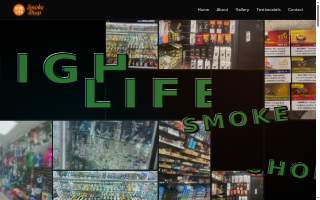 High Life Smoke Shop website
