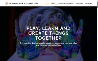 Little Hands Pre-School Day Care website