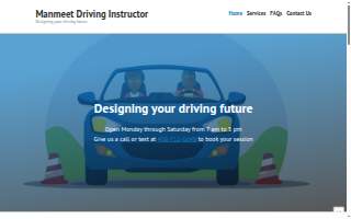 Manmeet Driving Instructor website