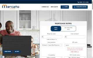 Mercato Mortgage Corporation website