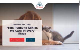 Milpitas Pet Clinic website