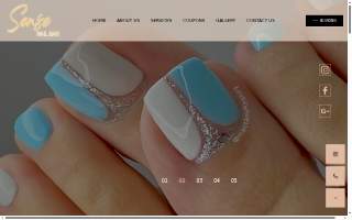 Sense Nail Bar website