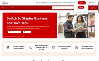 Staples Print & Marketing Services of Shawnee website