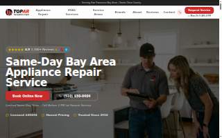 Top Appliance Repair of Milpitas website