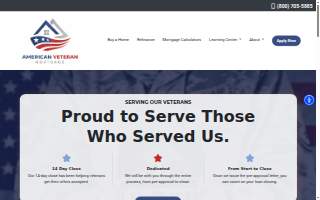 American Veteran Mortgage website