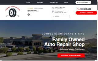 Complete Autocare & Tire website