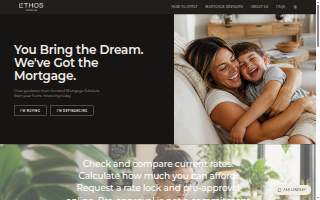 Ethos Lending website