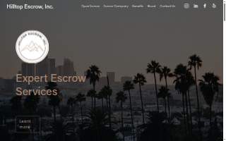 Hilltop Escrow, Inc. website