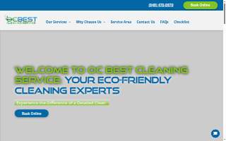 OC Best Cleaning Services website