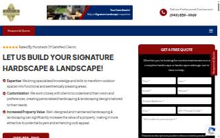 Signature Landscape website