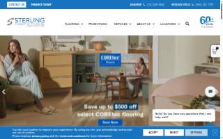 Sterling Carpet & Flooring website