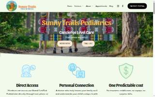 Sunny Trails Pediatrics website
