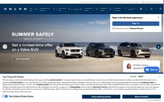Volvo Cars Mission Viejo website