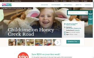 Childtime on Honey Creek Road website