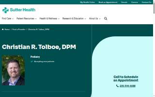 Christian R. Tolboe, DPM website