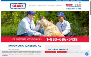 Clark Pest Control of Modesto website