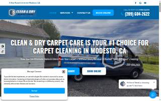 Clean & Dry Carpet Care website