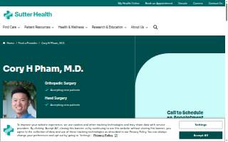 Cory H Pham, M.D. website
