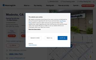 HearingLife Hearing Aid Center of Modesto CA website