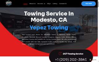 Yepez Towing website
