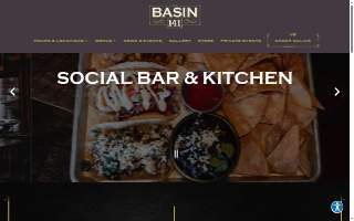 Basin 141 Social Bar & Kitchen website