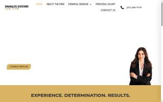 Davalos Defense Law Firm website