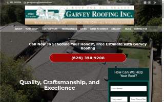 Garvey Roofing website