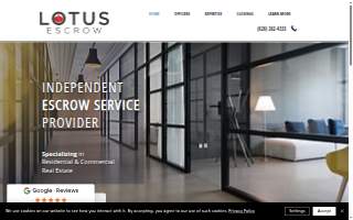 Lotus Escrow website