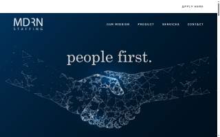 MDRN Staffing of Monrovia website