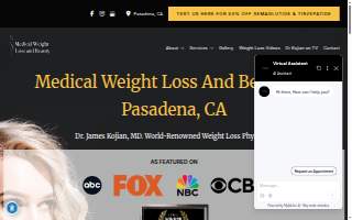 Medical Weight Loss and Beauty of Monrovia website