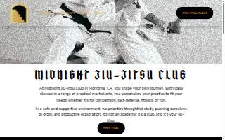 Midnight Jiu-Jitsu Club website