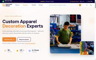Garment Decor website