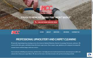 MCC Carpet Cleaning Inc of Montclair website