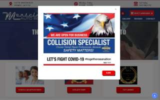 Montclair Auto Body website