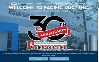 Pacific Duct Inc website