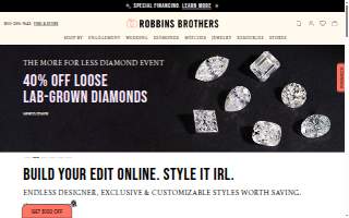 Robbins Brothers Fine Jewelers website