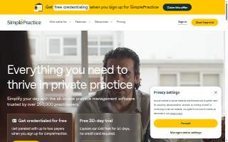 Simple Speech Therapy of Montclair website