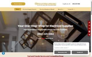 Vertex Electrical Wholesales, Inc. website