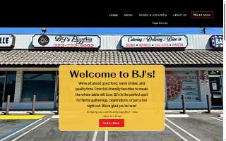 Bj's Pizzeria website