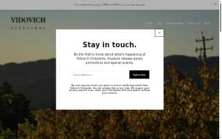 Vidovich Vineyards of Montebello website